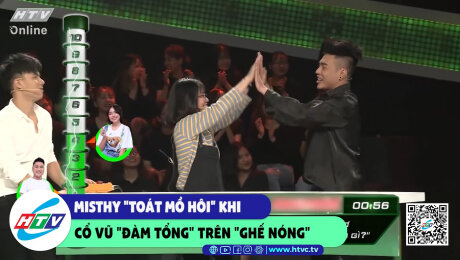 Xem Show CLIP HÀI Misthy "toát mồ hôi" khi cổ vũ "đàm tổng" trên "ghế nóng"  HD Online.